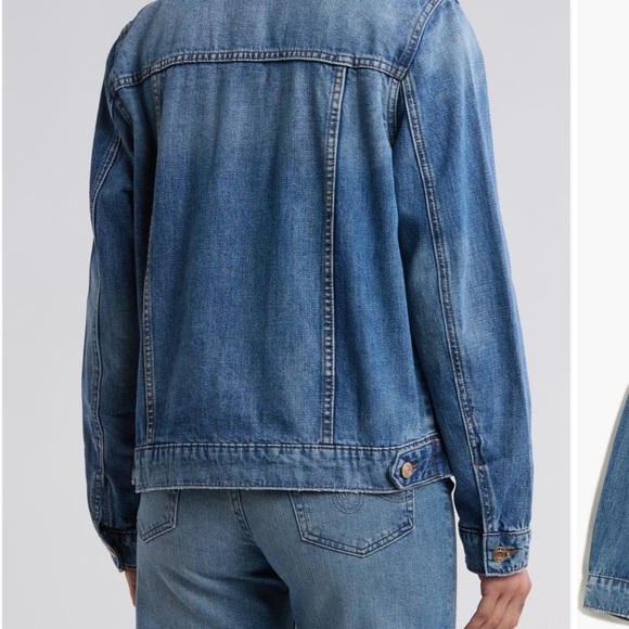 STS Women’s Blue Distressed Denim Jacket Size Small - Picture 9 of 10